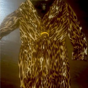 Leopard print dress